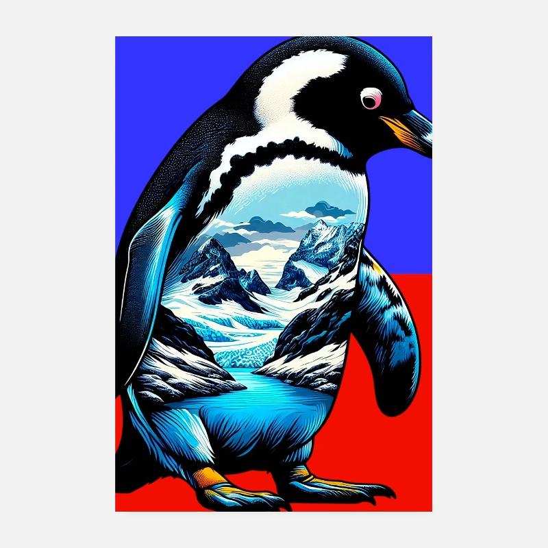 pingouin Poster 20 x 30 cm