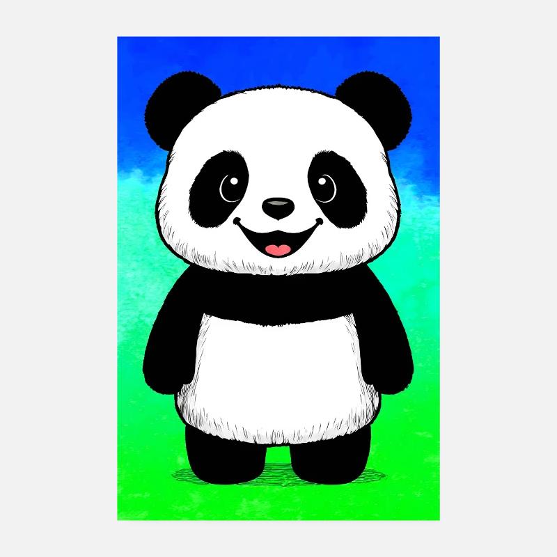 panda Poster 20 x 30 cm