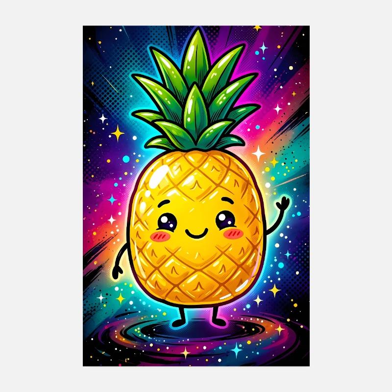Ananas Poster 20 x 30 cm