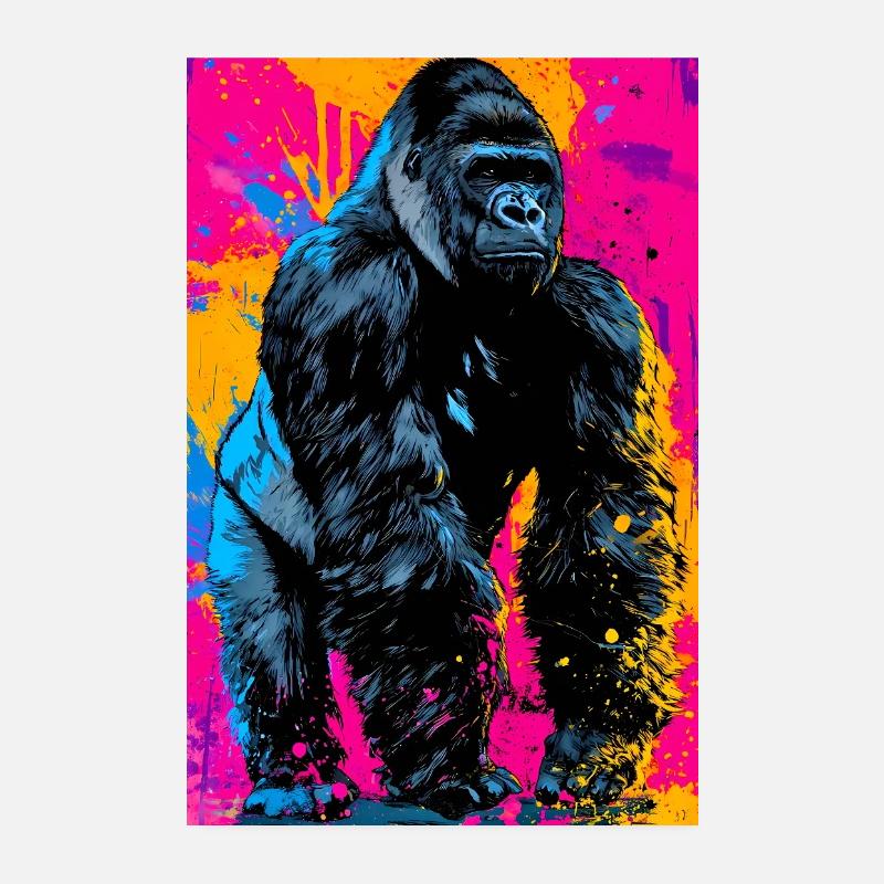 gorille Poster 20 x 30 cm