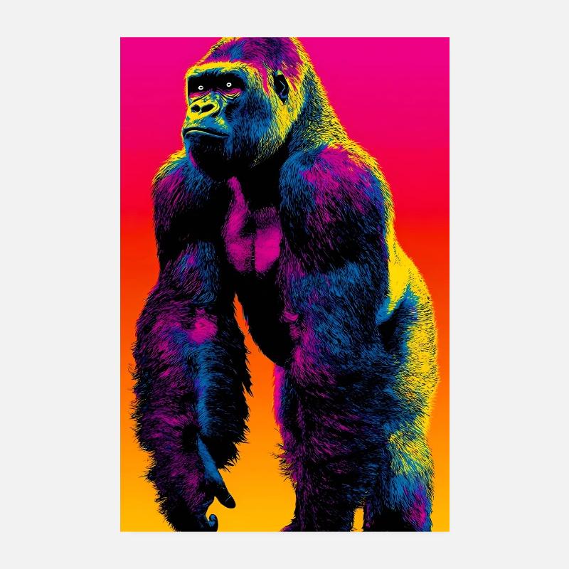 gorille Poster 20 x 30 cm