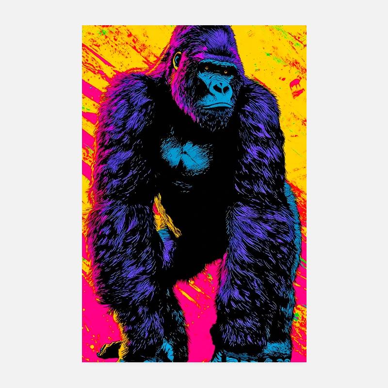 Gorilla Poster 20x30 cm