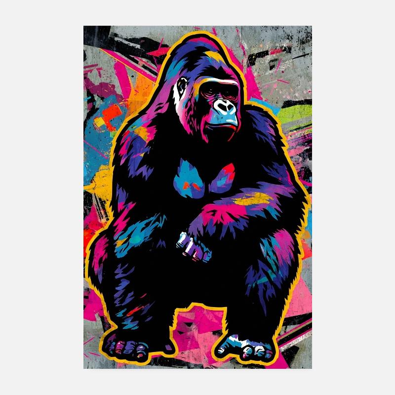 Gorilla Poster 20x30 cm