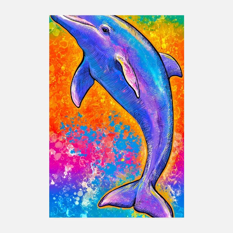 dauphin Poster 20 x 30 cm