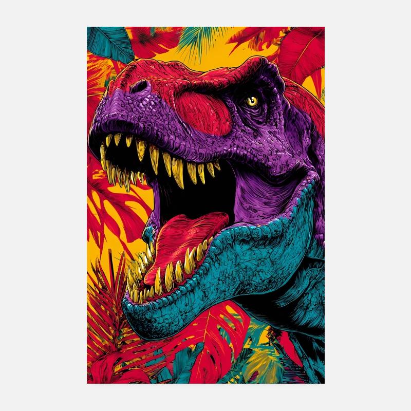 dinosaur Poster 8" x 12" (20x30 cm)