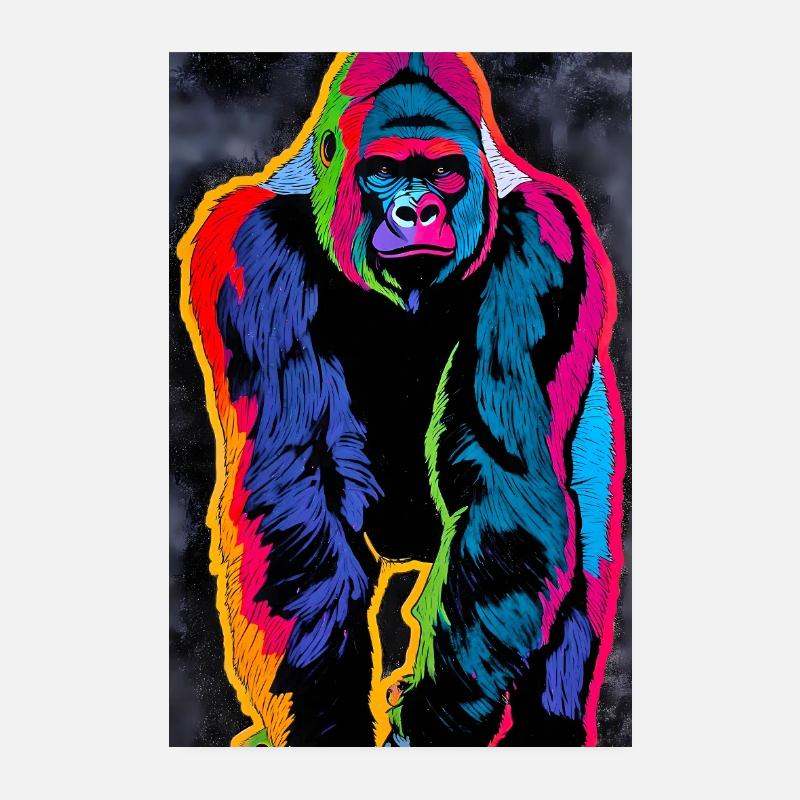 gorille Poster 20 x 30 cm