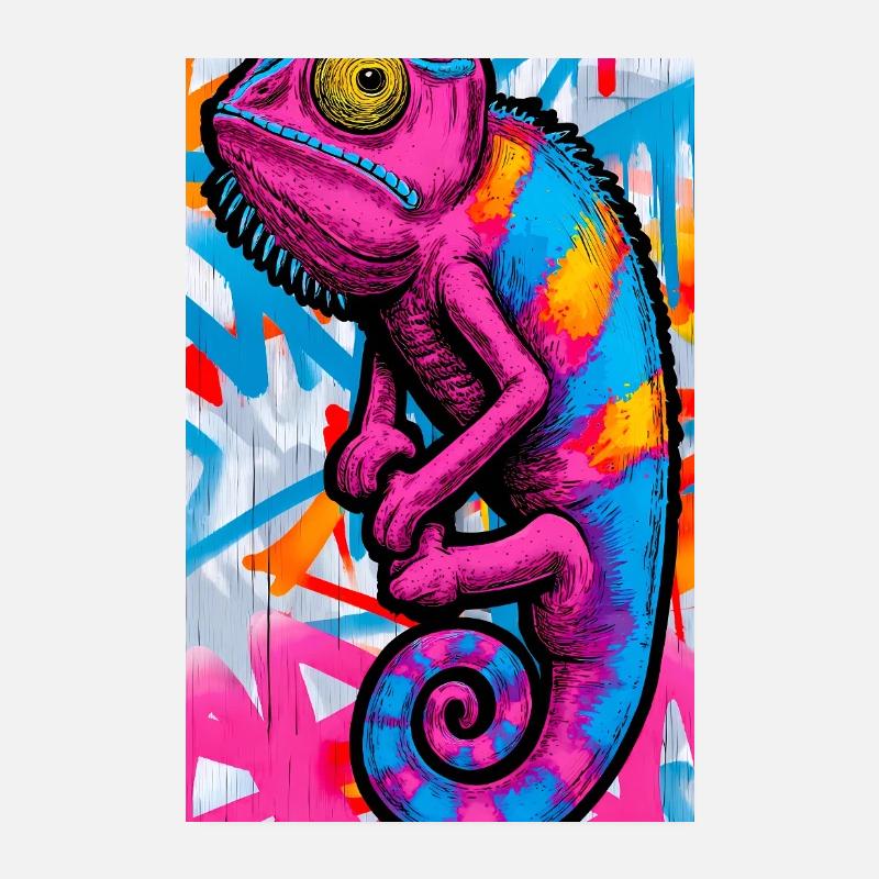 Chamäleon Poster 20x30 cm