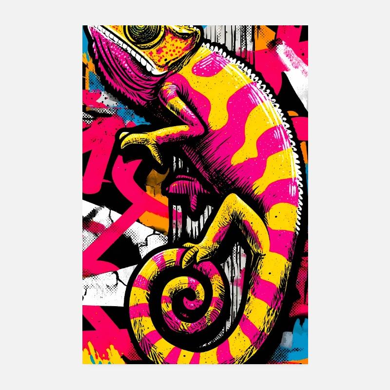caméléon Poster 20 x 30 cm