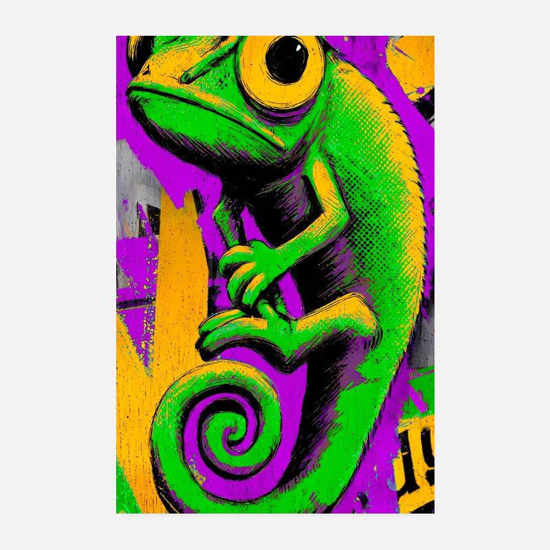 chameleon Poster 8" x 12" (20x30 cm)