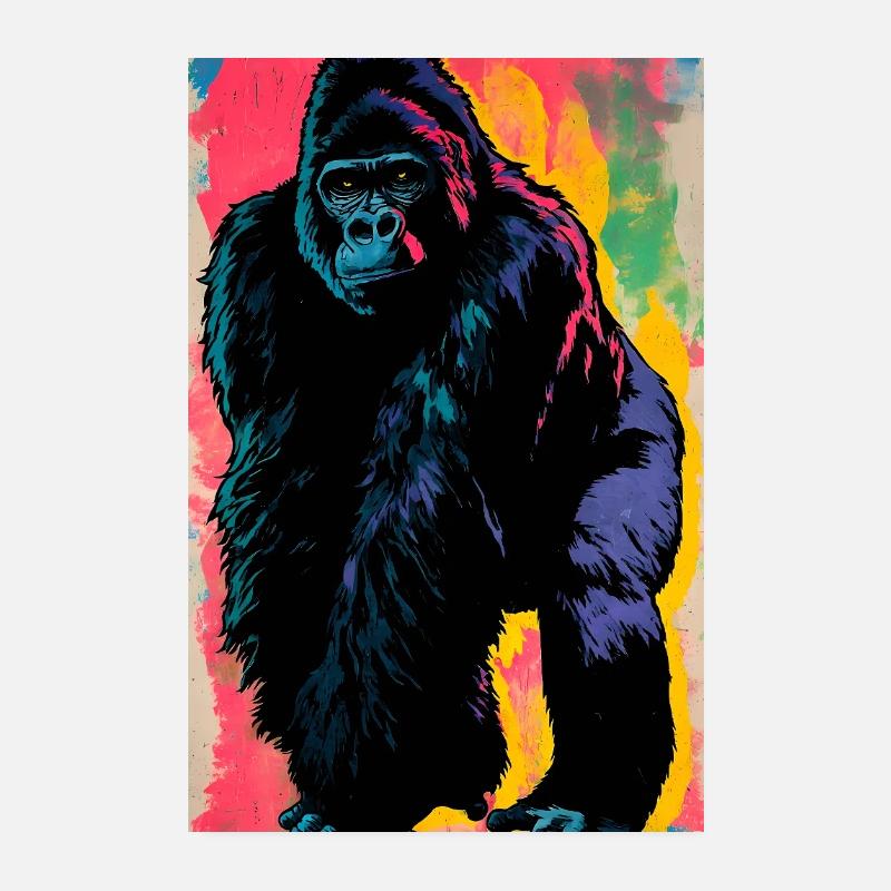 gorille Poster 20 x 30 cm