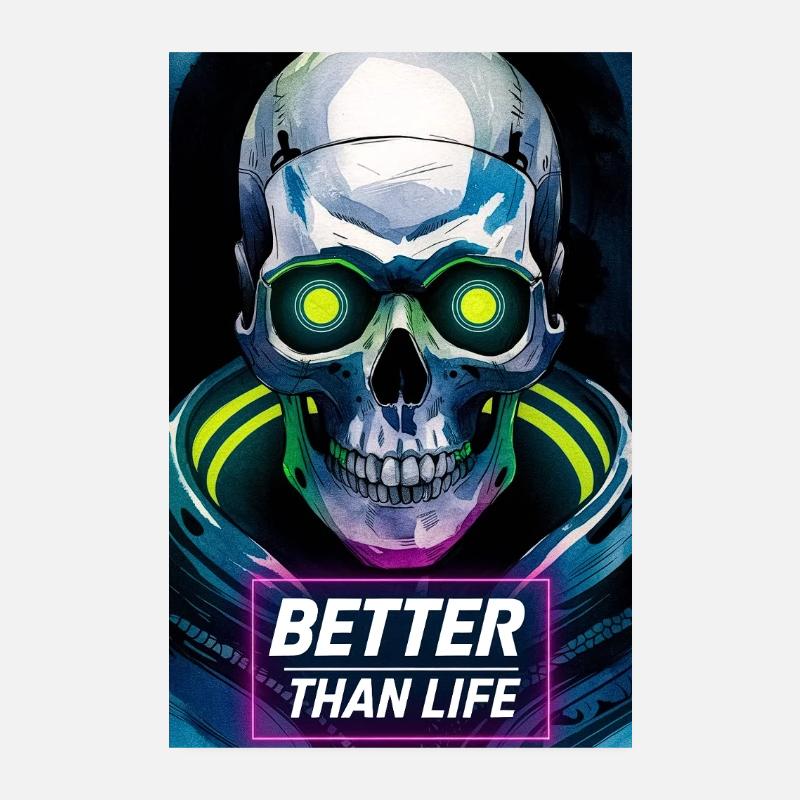 Schädel Poster 20x30 cm