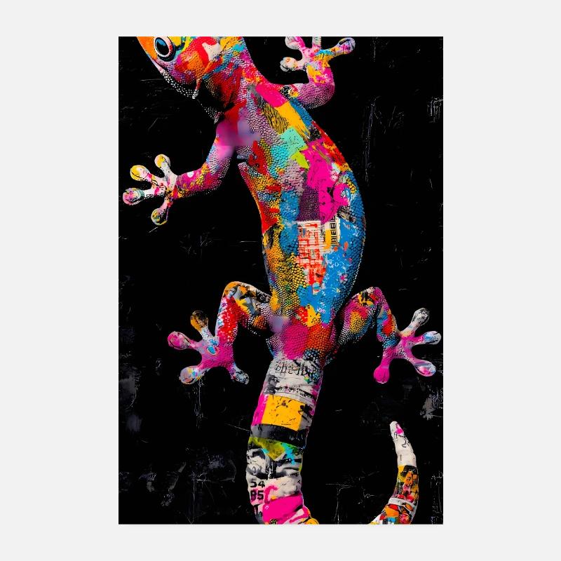 Gecko Poster 8" x 12" (20x30 cm)