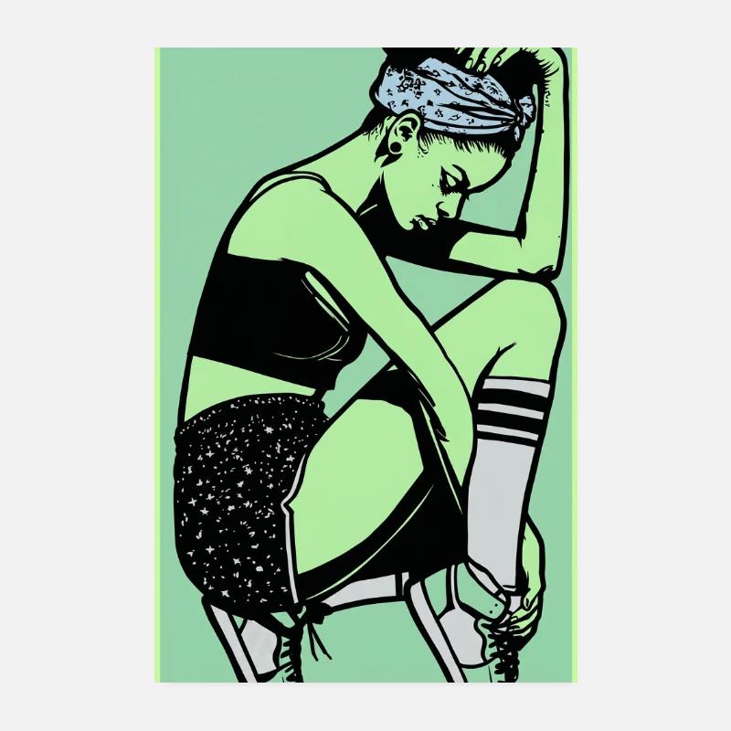 Female dancer #5 Poster 8" x 12" (20x30 cm)