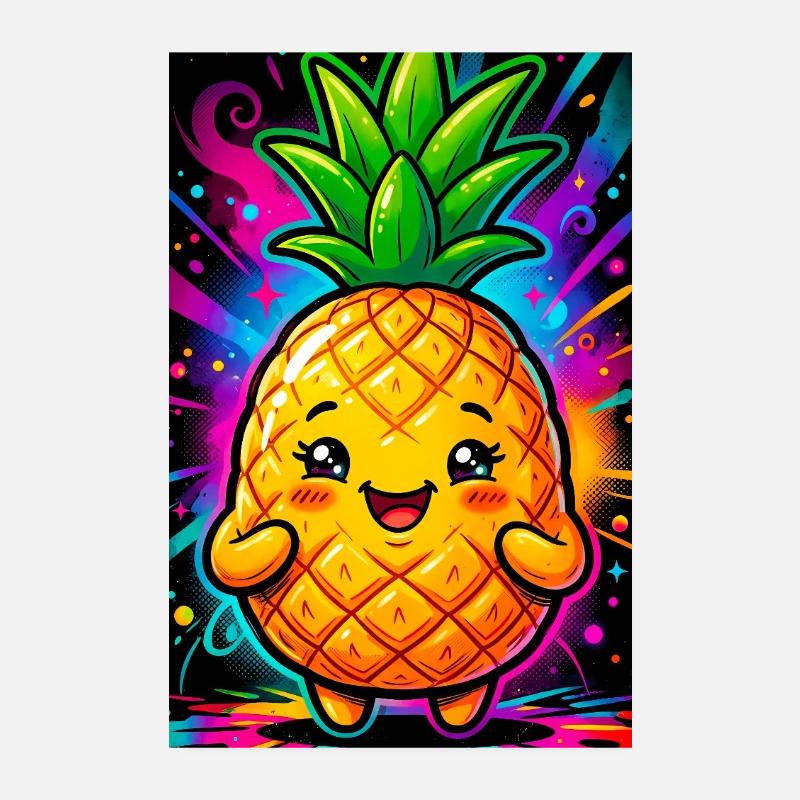 Ananas Poster 20 x 30 cm