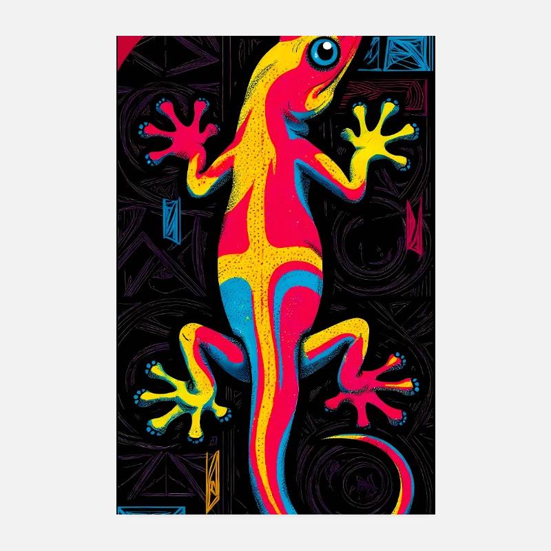 Gecko Poster 8" x 12" (20x30 cm)