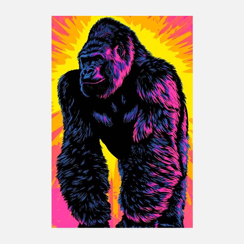 gorille Poster 20 x 30 cm