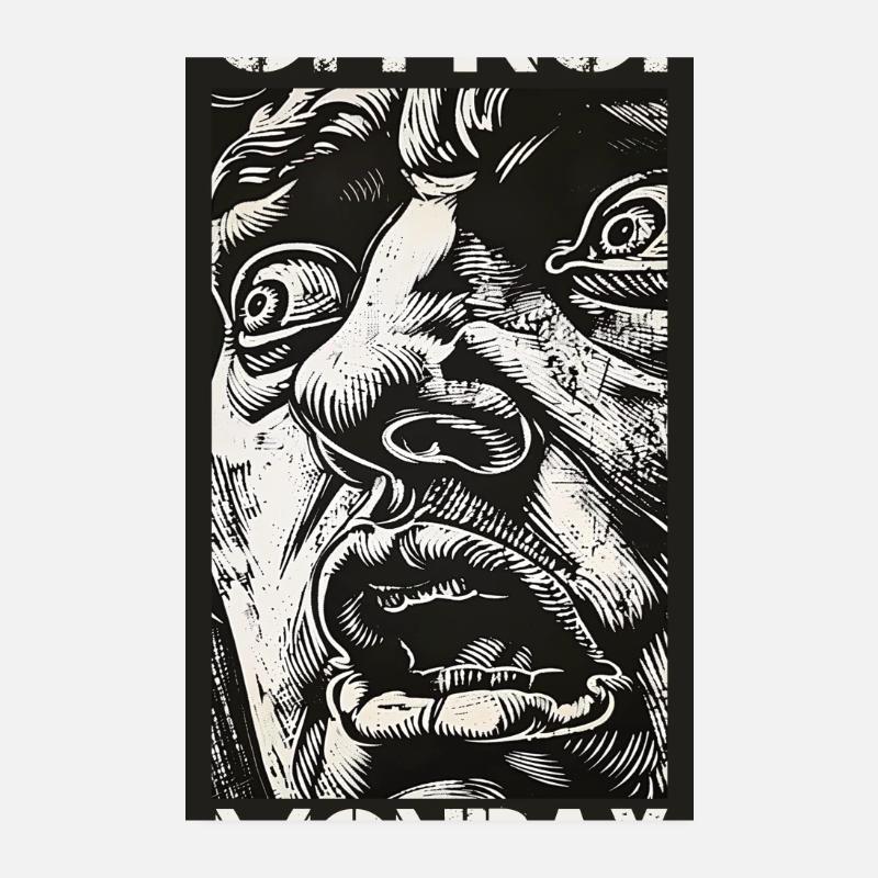 Oh non ! Lundi Poster 20 x 30 cm