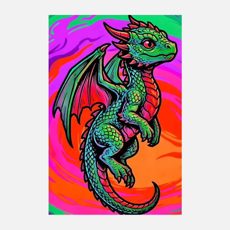 dragon Poster 20 x 30 cm