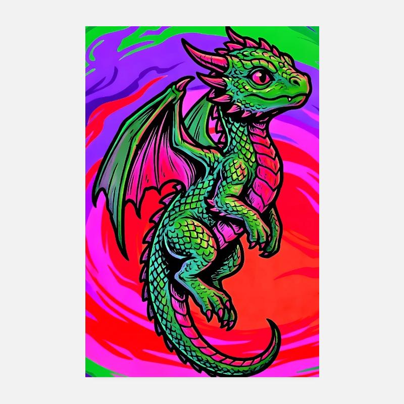 dragon Poster 20 x 30 cm