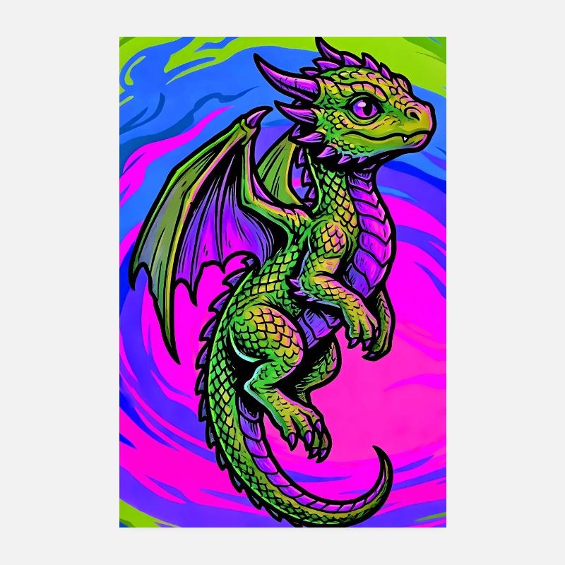dragon Poster 8" x 12" (20x30 cm)