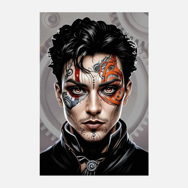 Steampunk Boy 05 Poster 20 x 30 cm