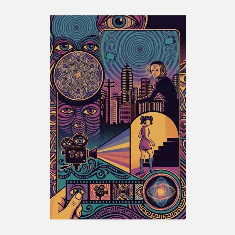 Cinematic Surrealism The Observer's Perspective Poster 8" x 12" (20x30 cm)