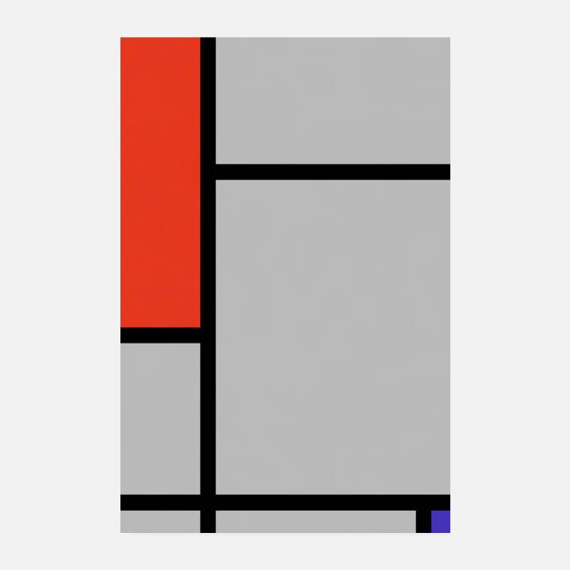 Abstract Geometric Blocks Poster 8" x 12" (20x30 cm)