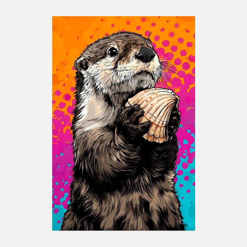 otter Poster 8" x 12" (20x30 cm)