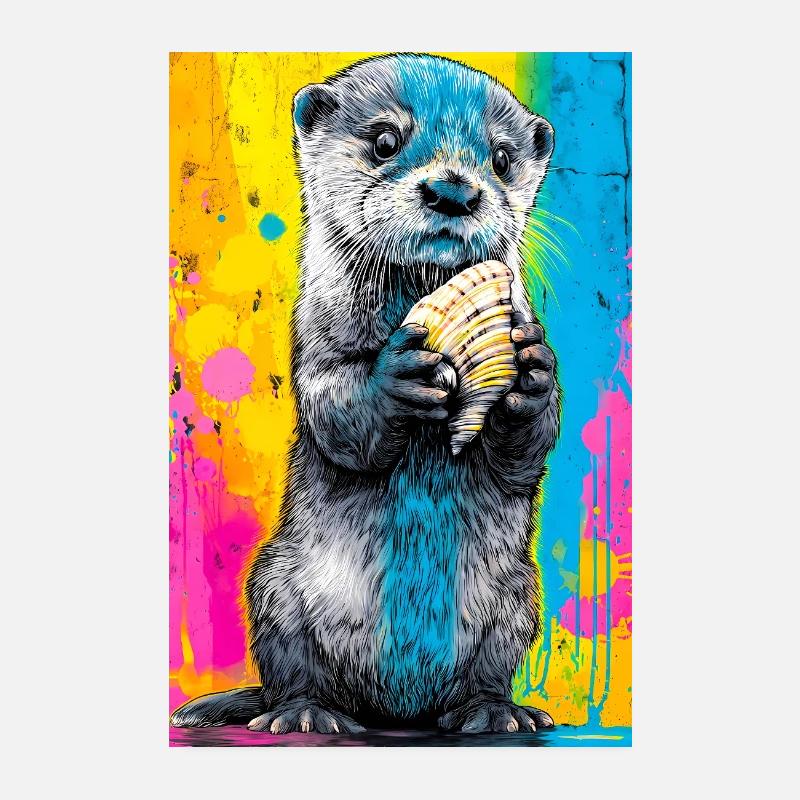 otter Poster 8" x 12" (20x30 cm)