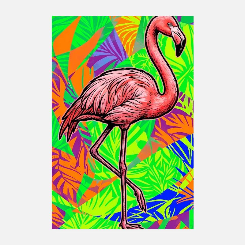 Flamingo Poster 20x30 cm