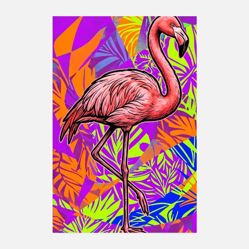 Flamingo Poster 20x30 cm