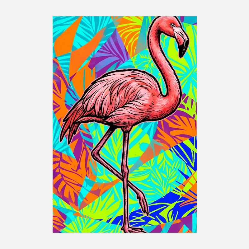 Flamingo Poster 20x30 cm