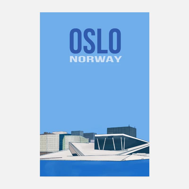 Oslo Norway Poster 8" x 12" (20x30 cm)