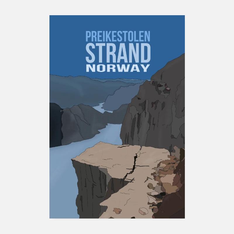 Preikestolen Norwegen Poster 20x30 cm