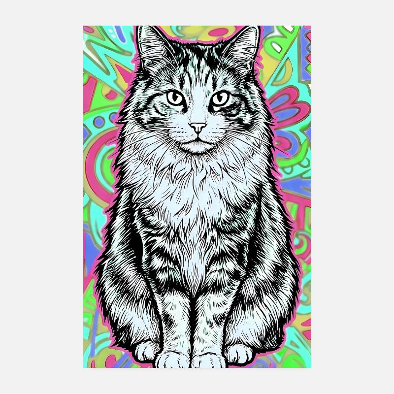 Katze Poster 20x30 cm