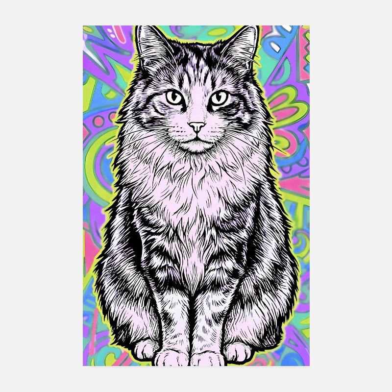 cat Poster 8" x 12" (20x30 cm)