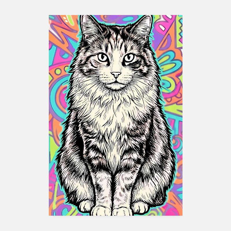 Katze Poster 20x30 cm
