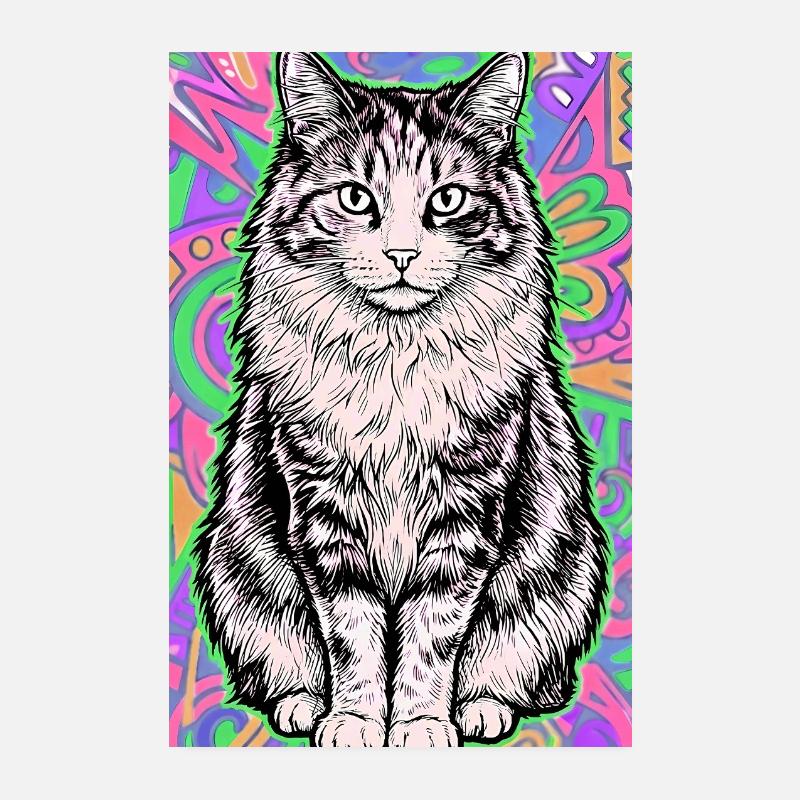 Katze Poster 20x30 cm