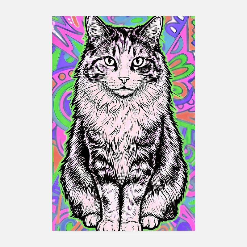 Katze Poster 20x30 cm
