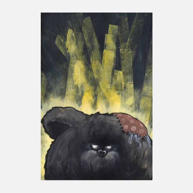 Creepy Bear Poster 8" x 12" (20x30 cm)