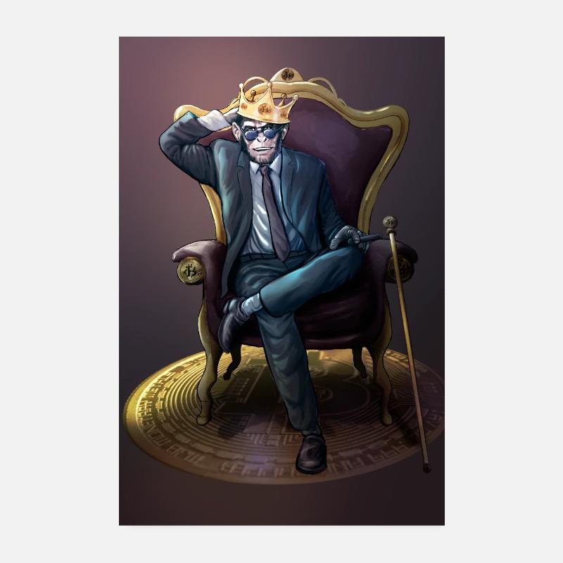 Bitcoin Monkey King - Edition Gamma Poster 20 x 30 cm