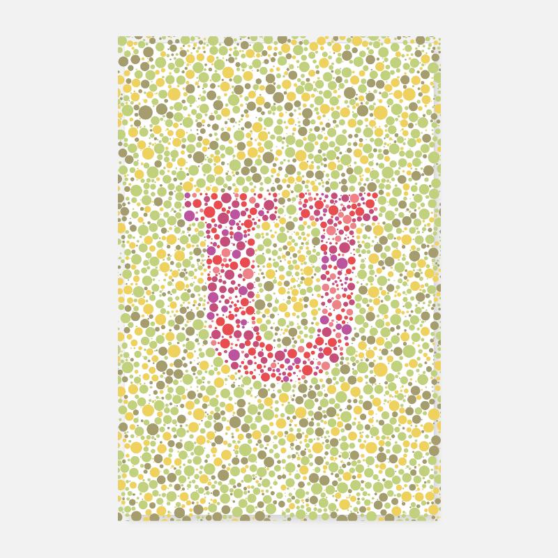 U eye test poster Poster 8" x 12" (20x30 cm)