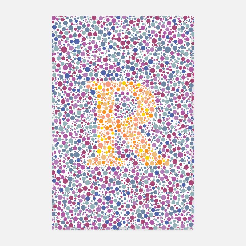 R eye test poster Poster 8" x 12" (20x30 cm)