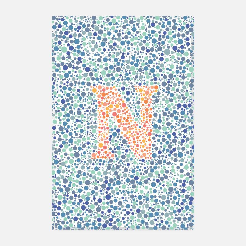 N eye test poster Poster 8" x 12" (20x30 cm)