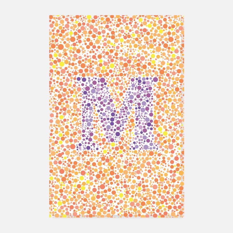 M eye test poster Poster 8" x 12" (20x30 cm)