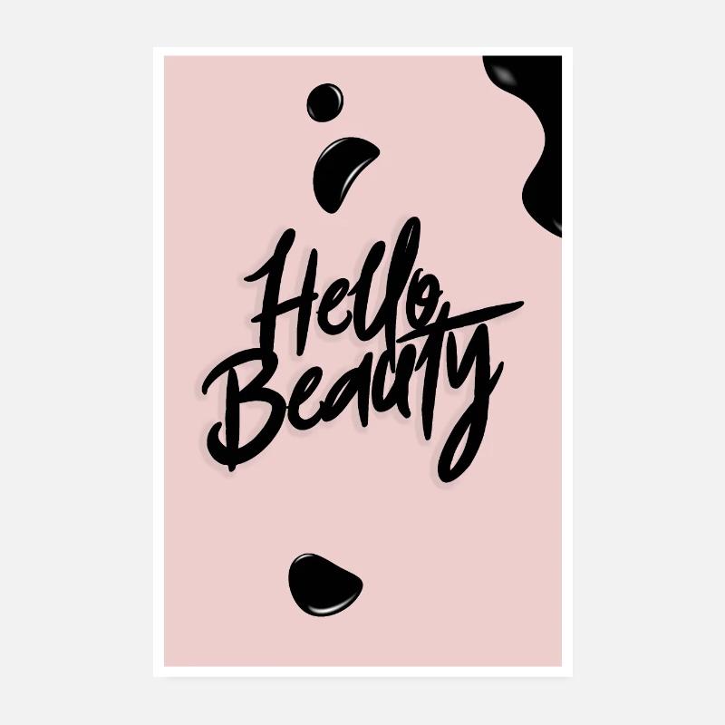 Hello Beauty Poster 8" x 12" (20x30 cm)