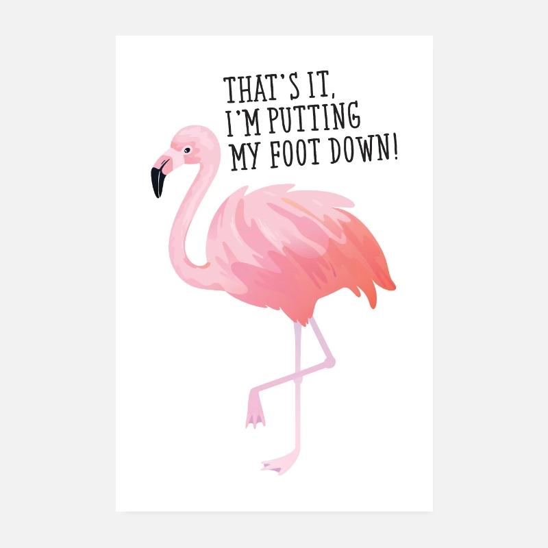 Voilà, je mets mon pied vers le bas! Poster 20 x 30 cm