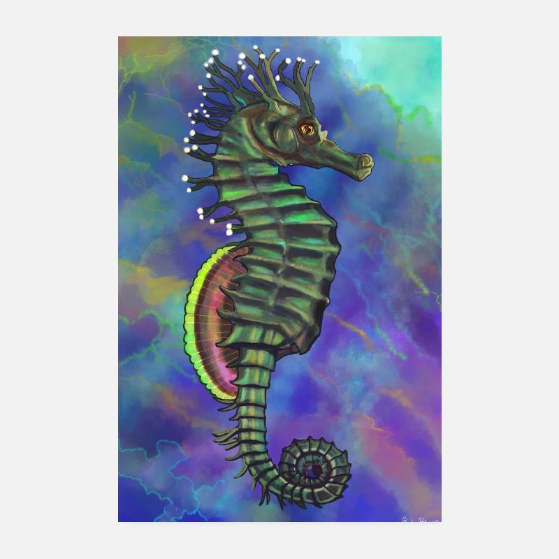 sea horse Poster 8" x 12" (20x30 cm)