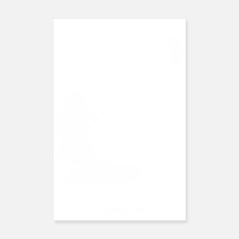 kiteboarder - Poster 20 x 30 cm - blanc