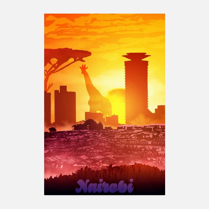 Nairobi Poster 20 x 30 cm